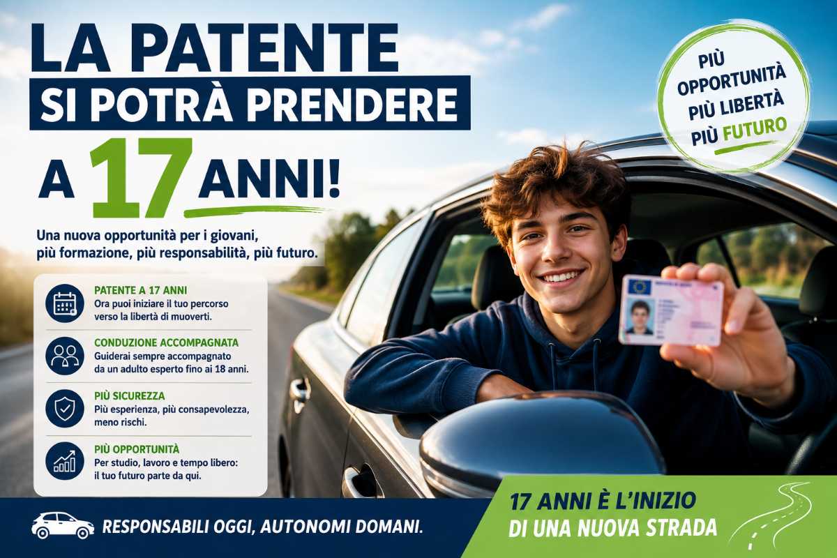 ragazzo con patente